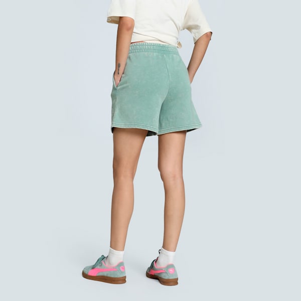 CLASS Women's 5" Washed Shorts, Green Moon, extralarge-IND